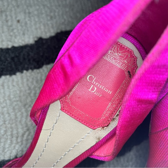 Hot pink Christian Lacroix silk failed pumps size EU 40 d’orsay pumps - Picture 4 of 10